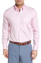 Men's Peter Millar Crown Soft Gingham Fit Sport Shirt, Size Medium - Blue