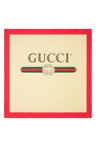 Women's Gucci Future Logo Silk Twill Scarf