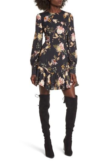 Women's Afrm Savanna Lattice Back Fit & Flare Dress
