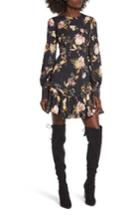 Women's Afrm Savanna Lattice Back Fit & Flare Dress