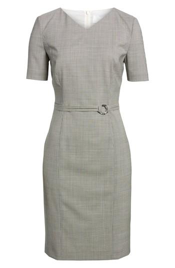 Women's Boss Davilla Stretch Wool Sheath Dress - Black