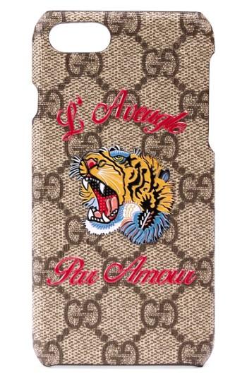 Gucci L'aveugle Par Amour Gg Tiger Iphone 7 Case -