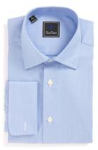 Men's David Donahue Regular Fit Solid Dress Shirt .5 32/33 - Blue