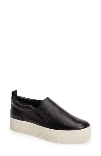 Women's Marc Fisher Ltd Elise Platform Sneaker .5 M - Black