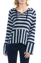 Women's Vince Camuto Hooded Stripe Sweater