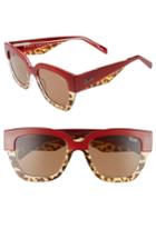 Women's Quay Australia 55mm Don't Stop Sunglasses - Red/ Tort/ Brown