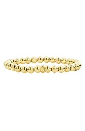 Women's Caviar Gold Ball Stretch Bracelet