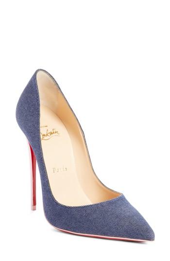 Women's Christian Louboutin So Kate Pointy Toe Pump Us / 34eu - Blue