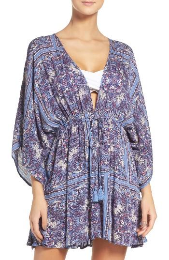 Women's Hinge Royal Tiles Cover-up Kimono
