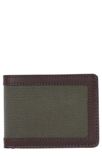 Men's Filsone Outfitter Leather & Canvas Bifold Wallet - Green
