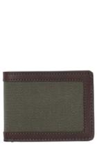 Men's Filsone Outfitter Leather & Canvas Bifold Wallet - Green