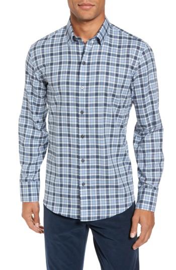 Men's Zachary Prell Lobban Slim Fit Check Sport Shirt