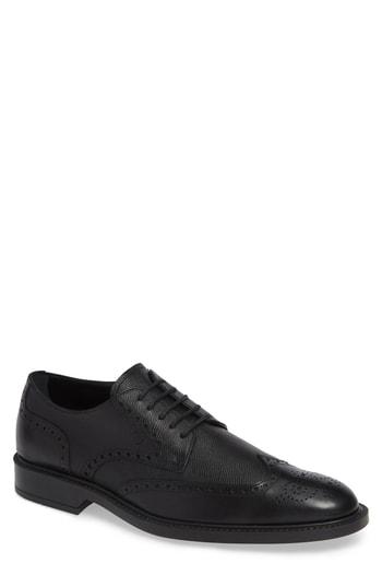 Men's Tod's Pebbled Wingtip Derby Us / 6uk - Black