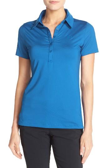Women's Under Armour 'zinger' Short Sleeve Polo - Blue