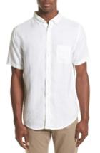 Men's Onia Jack Linen Sport Shirt - White
