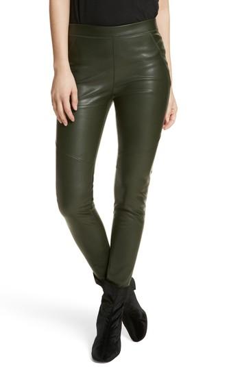 Women's Free People Faux Leather Leggings - Green