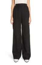 Women's Acne Studios Marcelle Linen & Cotton Pants Us / 36 Eu - Black