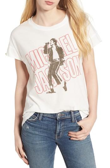 Women's Junk Food Michael Jackson Tee, Size - White