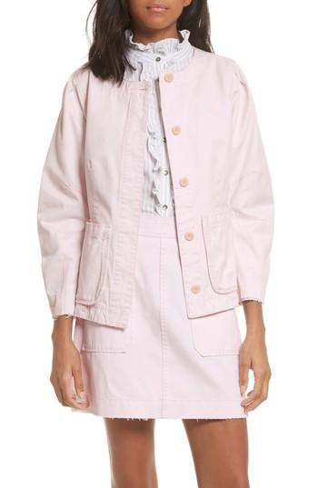 Women's La Vie Rebecca Taylor Army Twill Jacket - Pink