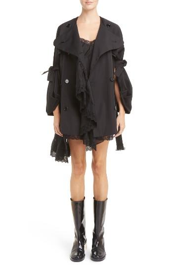Women's Simone Rocha Tie Sleeve Frill Jacket