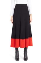 Women's Alexander Mcqueen Rib Knit Midi Skirt - Black