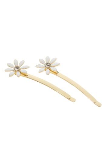 L. Erickson 2-pack Daisy Bobby Pins, Size - White