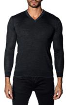 Men's Jared Lang Trim Fit V-neck Sweater - Grey
