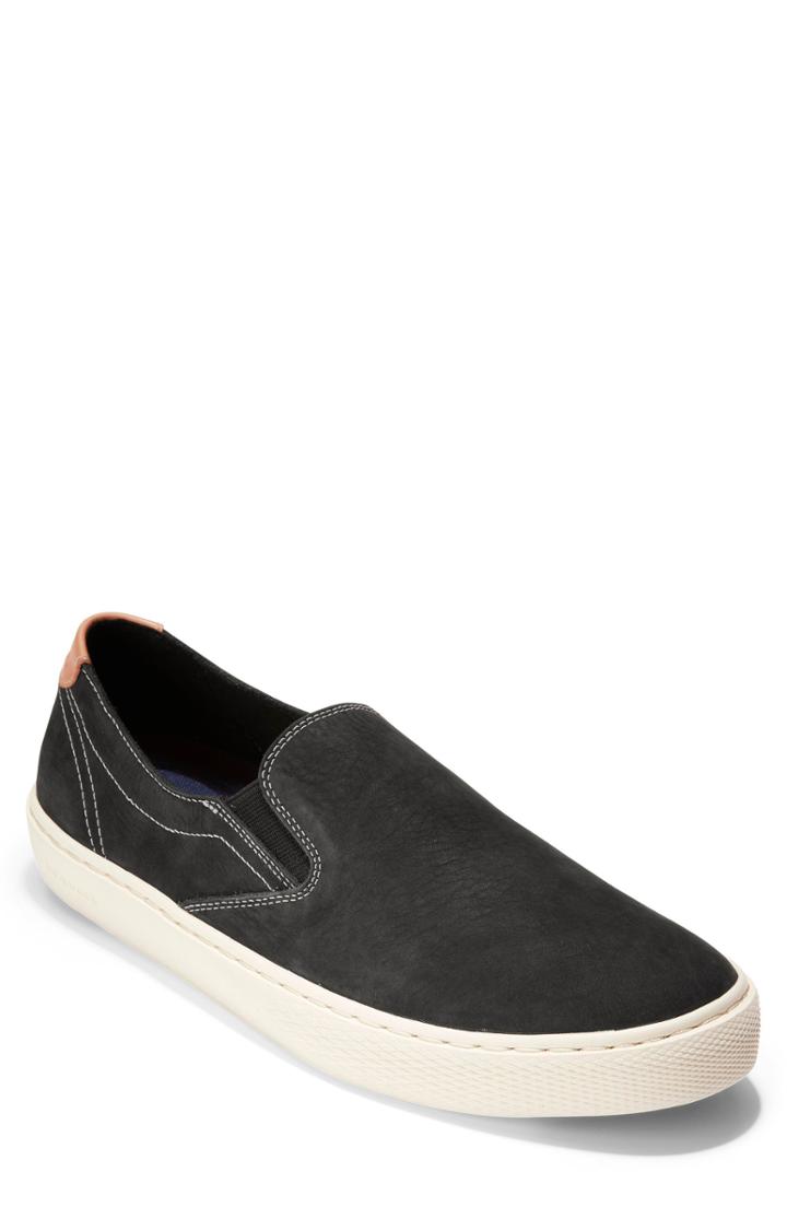 Men's Cole Haan Grandpr? Deck Slip-on Sneaker .5 M - Black