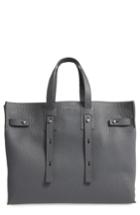 Orciani Petra Soft Calfskin Leather Tote - Grey