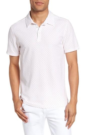 Men's Zachary Prell Pauci Print Polo, Size - White