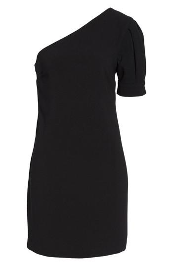 Women's Charles Henry One-shoulder Shift Dress - Black