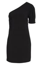 Women's Charles Henry One-shoulder Shift Dress - Black