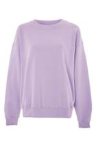 Women's Topshop Boutique Oversize Sweatshirt Us (fits Like 0) - Purple