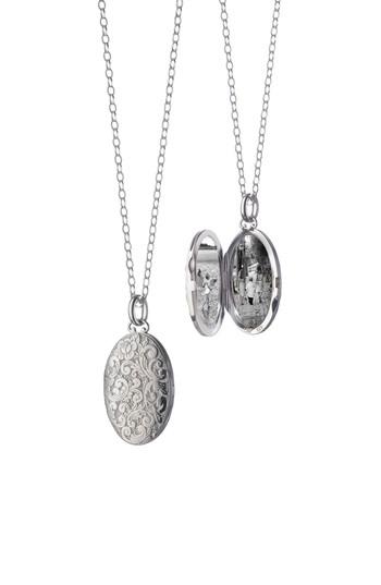 Women's Monica Rich Kosann Floral Pattern Locket
