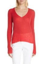 Women's Rag & Bone Donna Mohair & Wool Blend Sweater - Red