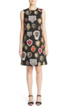 Women's Dolce & Gabbana Sacred Heart Brocade Jacquard Dress Us / 38 It - Black