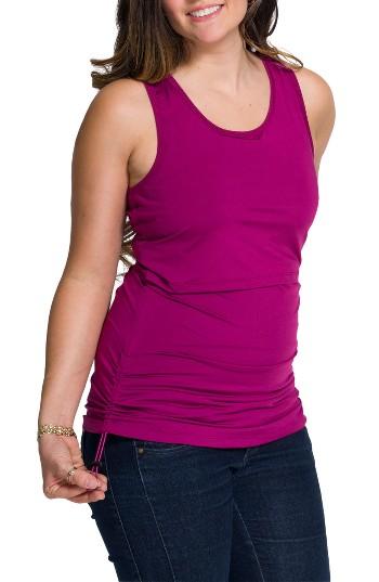 Women's Momzelle Moisture Wicking Maternity Tank - Purple