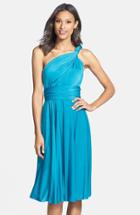 Women's Dessy Collection Convertible Wrap Tie Surplice Jersey Dress - Blue