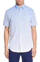 Men's Good Man Brand Trim Fit Stripe Sport Shirt