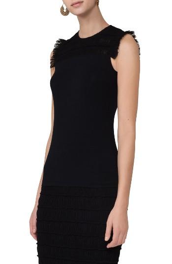 Women's Akris Punto Smocked Ruffle Blouse