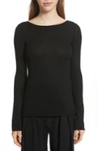 Women's Vince Cashmere V-back Cashmere Sweater - Black