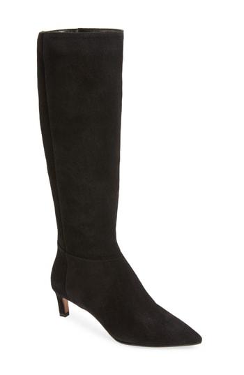 Women's Aquatalia Macey Weatherproof Kitten Heel Boot .5 M - Black