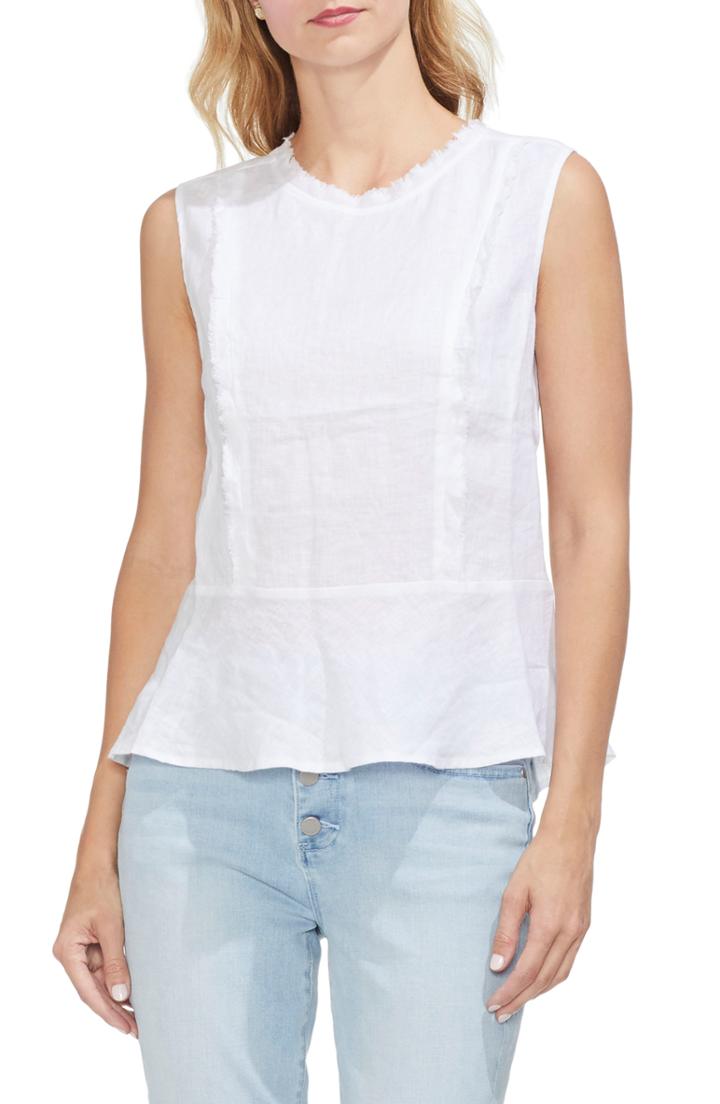 Women's Vince Camuto Sleeveless Peplum Top - White