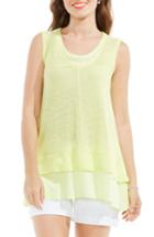 Women's Two By Vince Camuto Double Layer Top - Yellow