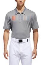 Men's Adidas Golf Ultimate Stripe Chest Pique Polo