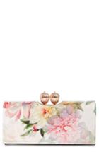 Women's Ted Baker London Painted Posie Leather Matinee Wallet - Pink