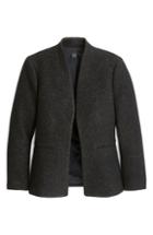 Women's J.crew Going Out Tinsel Tweed Blazer - Black