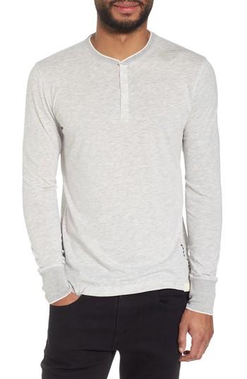 Men's Scotch & Soda Club Nomade Soft Granddad T-shirt - Grey