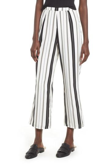 Women's Amuse Society High Society Stripe Crop Pants - White