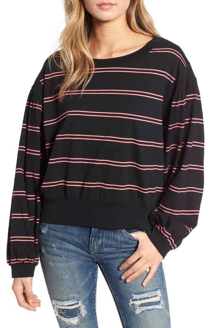 Women's Bp. Stripe Puff Sleeve Tee